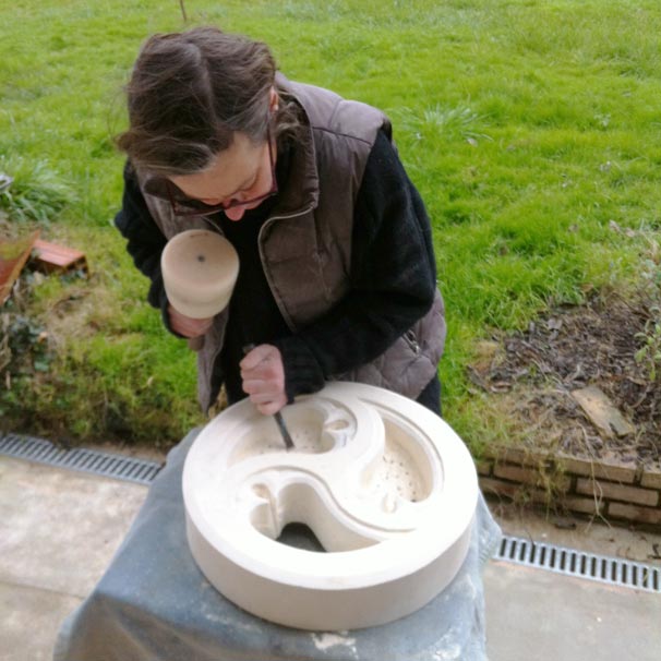 Commissions - bespoke architectural stone carving and stonemasonry - work in progress